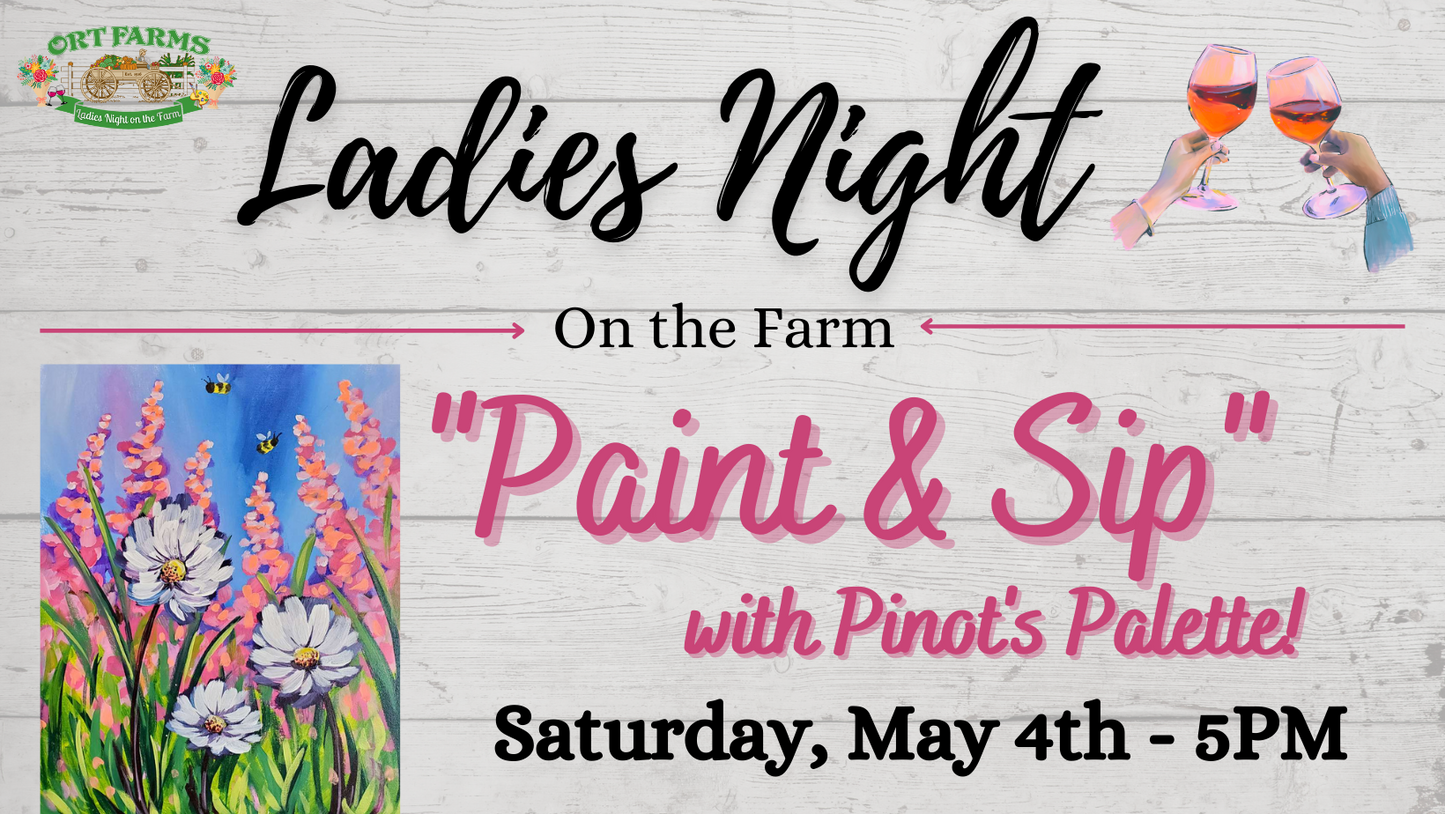 Ladies Night - Spring Paint & Sip with Pinot's Palette